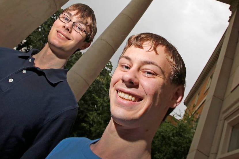 
Brothers David (left) and Michael Hashe, of Plano, got a perfect score on the SAT....