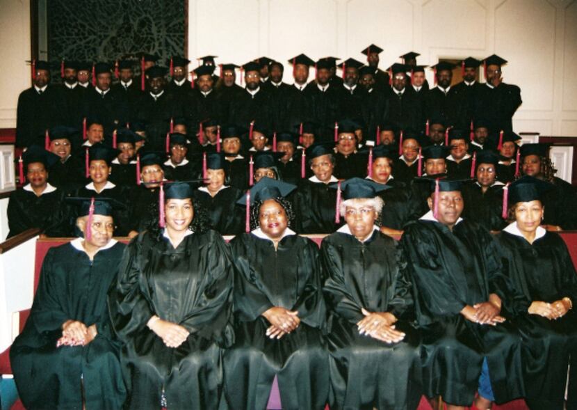 More recent graduates of the Southern Bible Institute. White seminarians trained black...