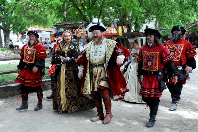Henry VIII and friends strolled the streets at a previous Scarborough Renaissance Festival.