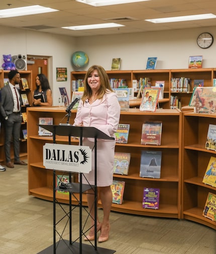 Dallas ISD’s newly named Superintendent Stephanie Elizalde spoke on the start of the...