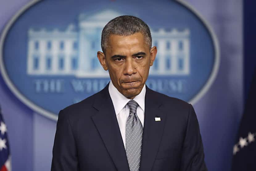 President Barack Obama discusses the downing of Malaysia Airlines Flight 17 Friday at the...