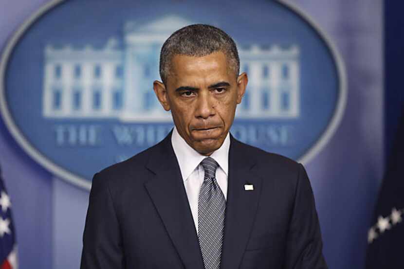 President Barack Obama discusses the downing of Malaysia Airlines Flight 17 Friday at the...