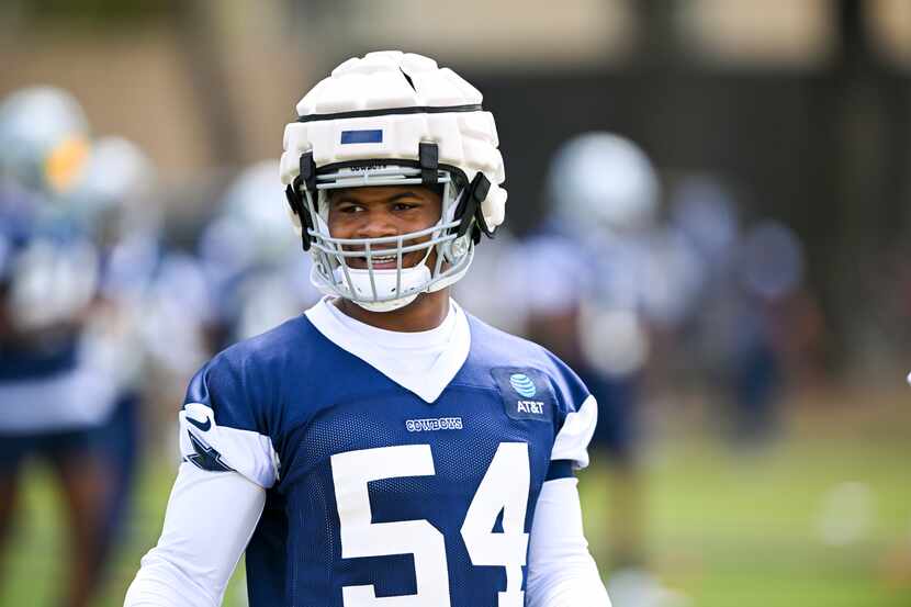 Dallas cowboys defensive end Sam Williams during NFL football training camp, Wednesday, July...