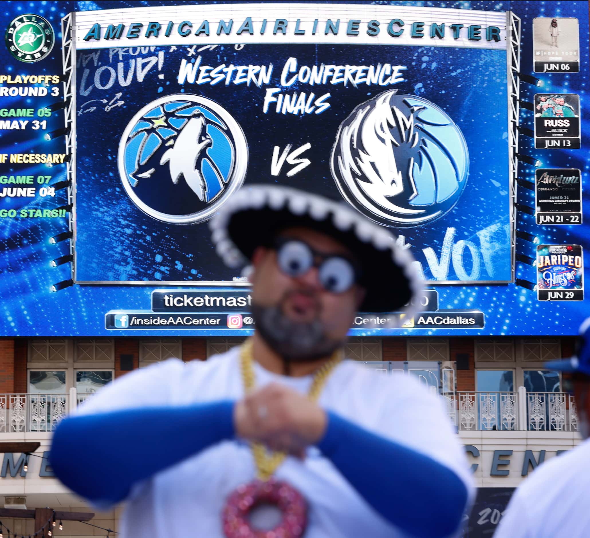 Game 3 of the Western Conference Finals between the Dallas Mavericks and Minnesota...