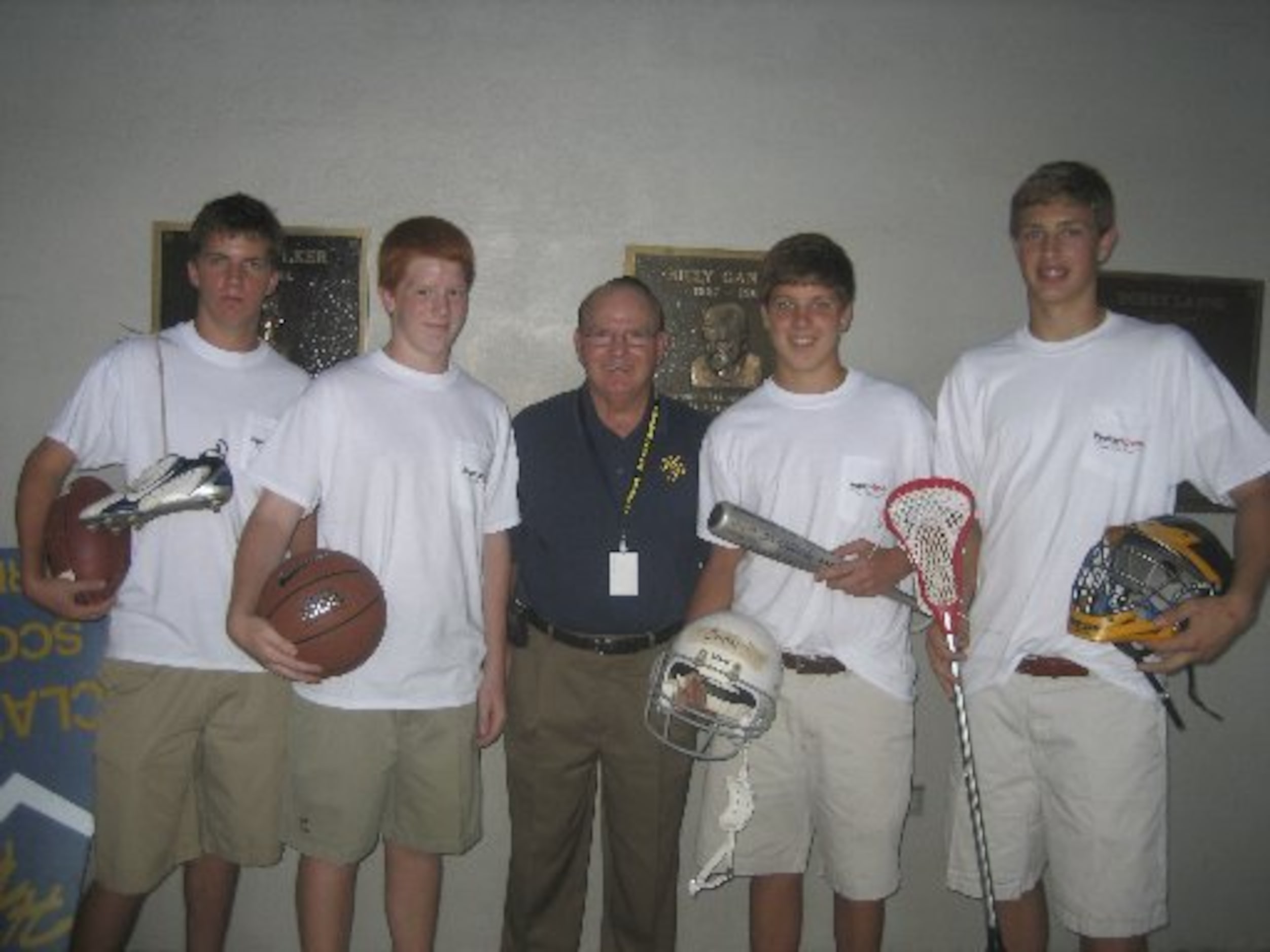  Highland Park High School students, from left, Jackson Coon, Caleb Robinson, Thomas Gibbons...