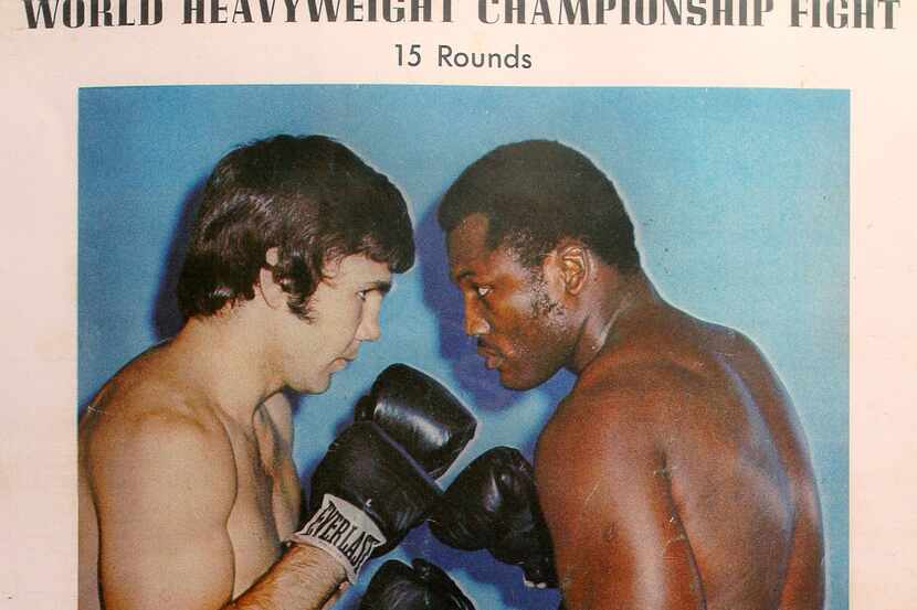 An undated archive promo photo of Terry Daniels vs Joe Frazier fight.