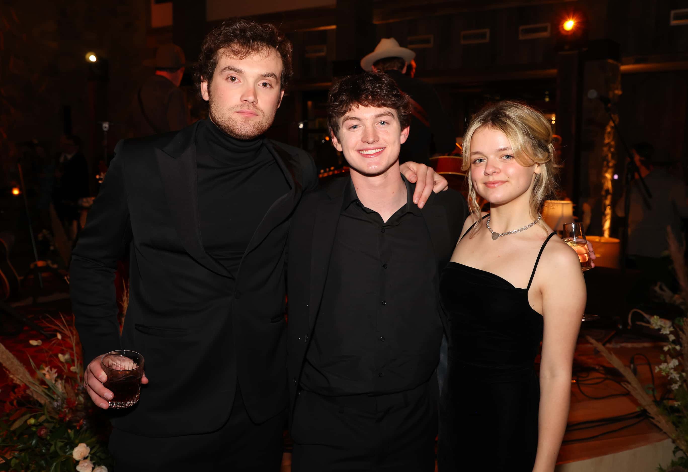 Kai Caster, Kyle Silverstein, and Kylie Rogers attends the premiere for Paramount Network's...
