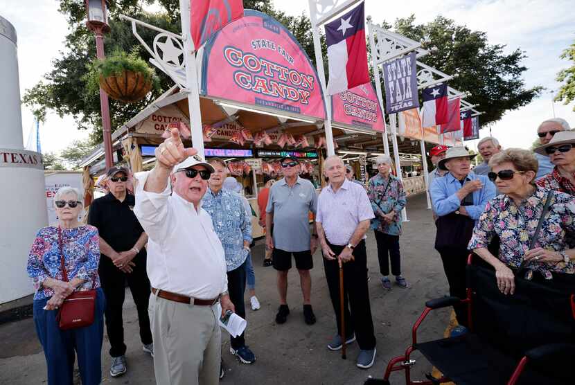 Errol McKoy, former State Fair of Texas president, talks to a group Vietnam veterans and...