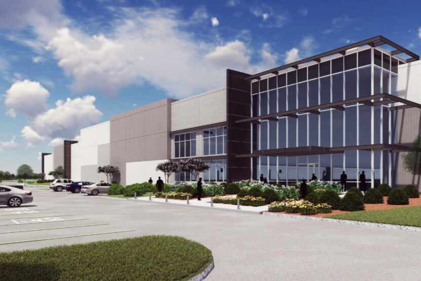 An artist's rendering of what the warehouse and distribution project at Mountain Creek...