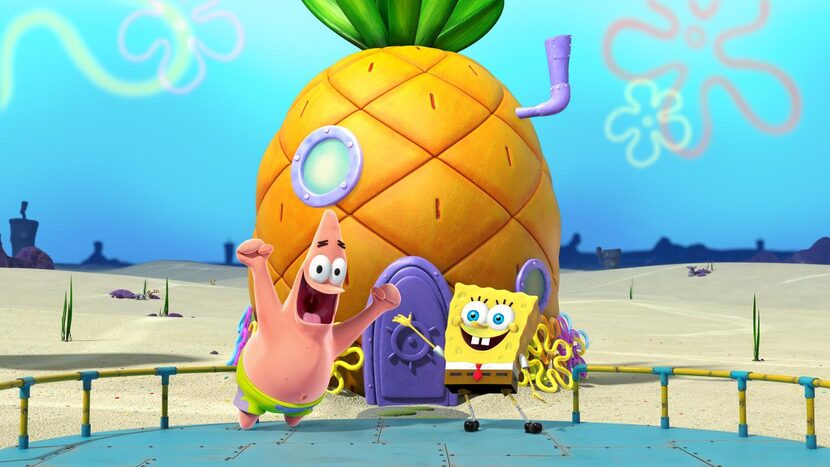 
Characters from Nickelodeon’s SpongeBob SquarePants are on hand to take visitors on a 3-D...