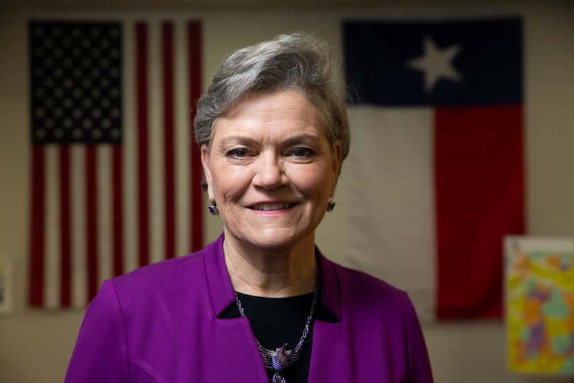 Kim Olson, a Democratic candidate for the 24th Congressional District of Texas, at her...