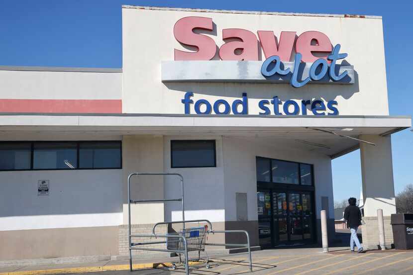 Save A Lot grocery store is seen at 2611 S Lancaster Road, Friday, Feb. 23, 2024, in Dallas....
