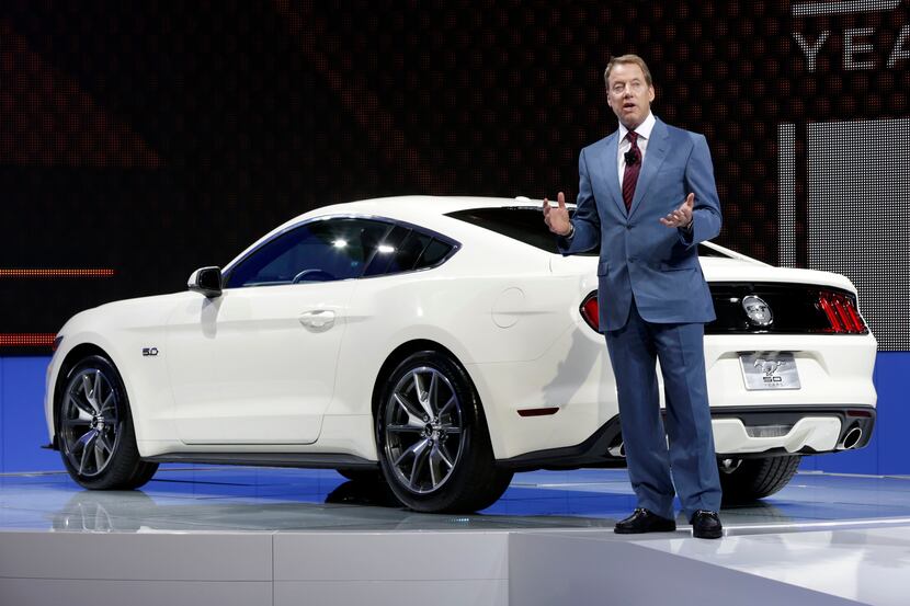 Ford Motor Company CEO and President Bill Ford delivers his remarks during the introduction...