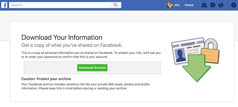 How to download archive of entire Facebook data from the site