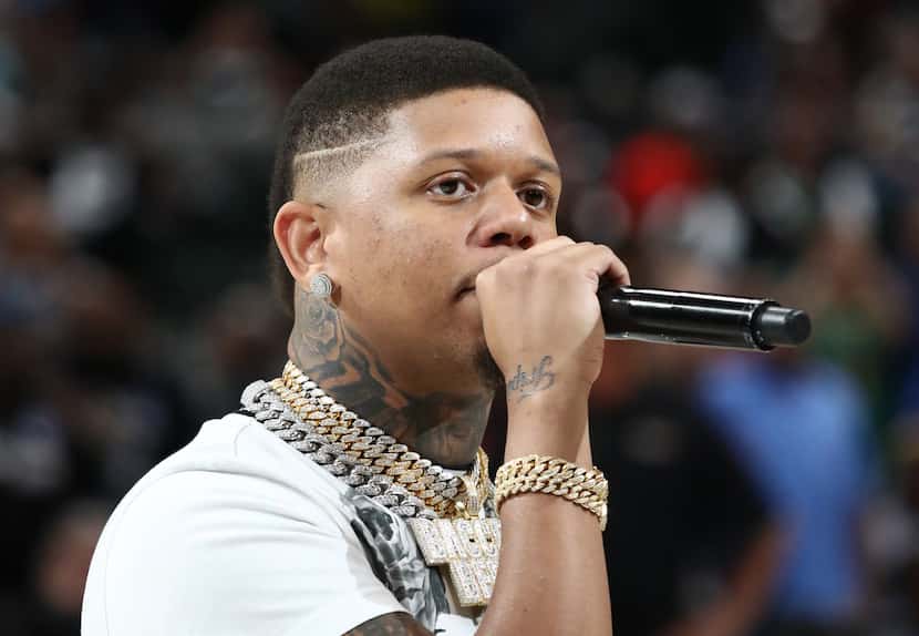 Yella Beezy performs during week nine of the BIG3 three on three basketball league at...