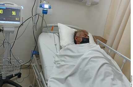 Gerardo Martínez, padre de Yolanda Martínez, fue hospitalizado el fin de semana.