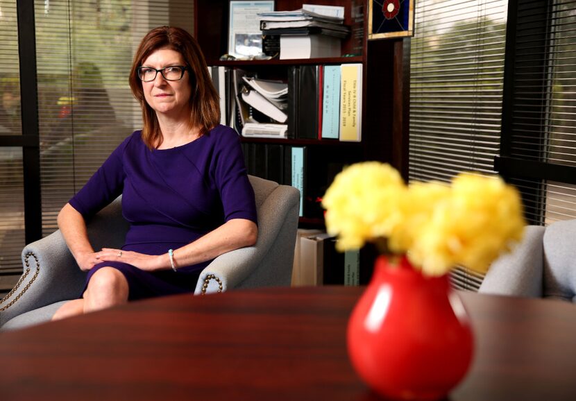 Kristene Blackstone, associate commissioner for Child Protective Services in Texas, poses...