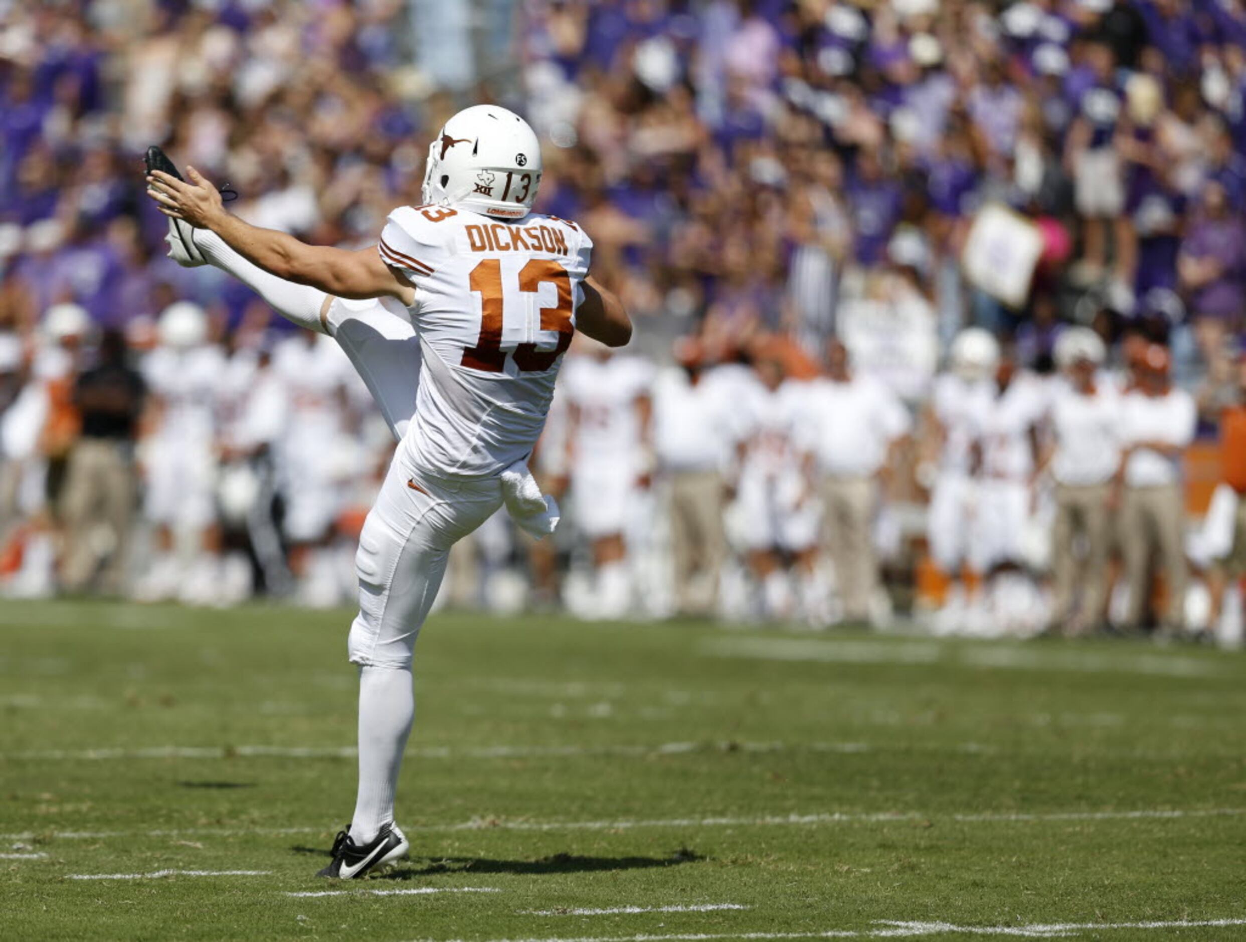 Texas punter Michael Dickson was the MVP of the Texas Bowl 