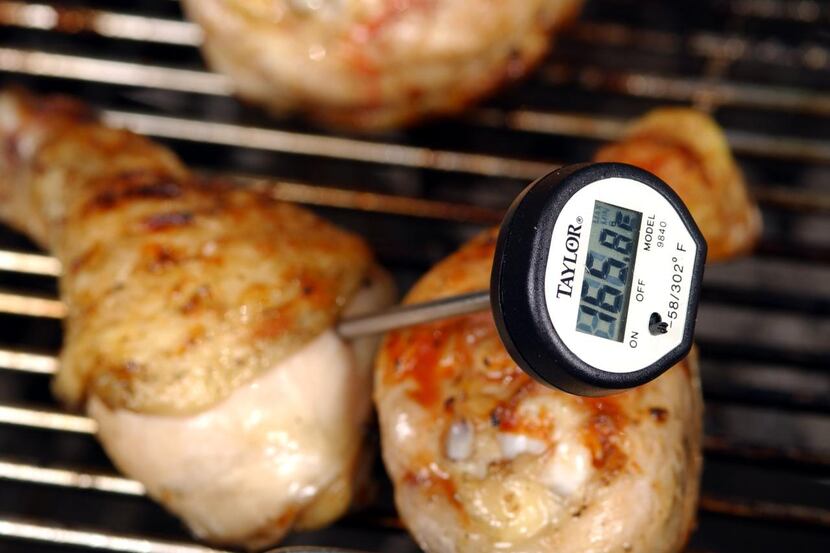 The USDA  recommends cooking all poultry to a   minimum internal temperature of 165 degrees...