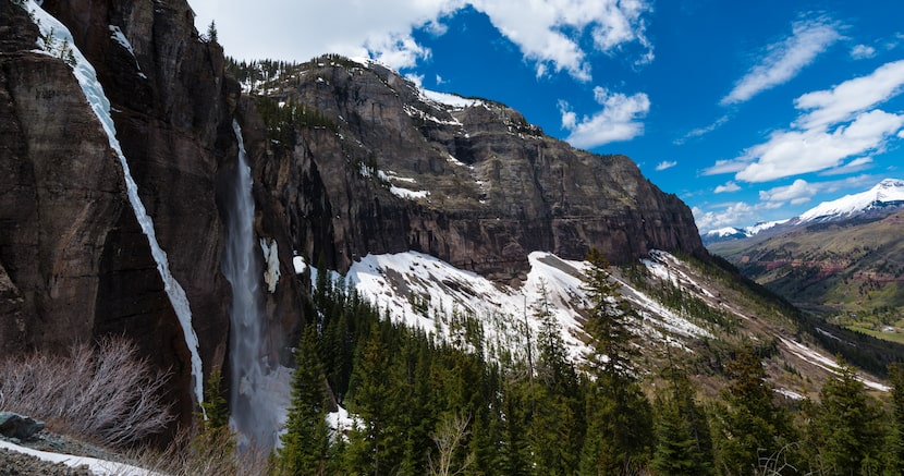 Bridal Veil Falls Spring in Telluride Colorado