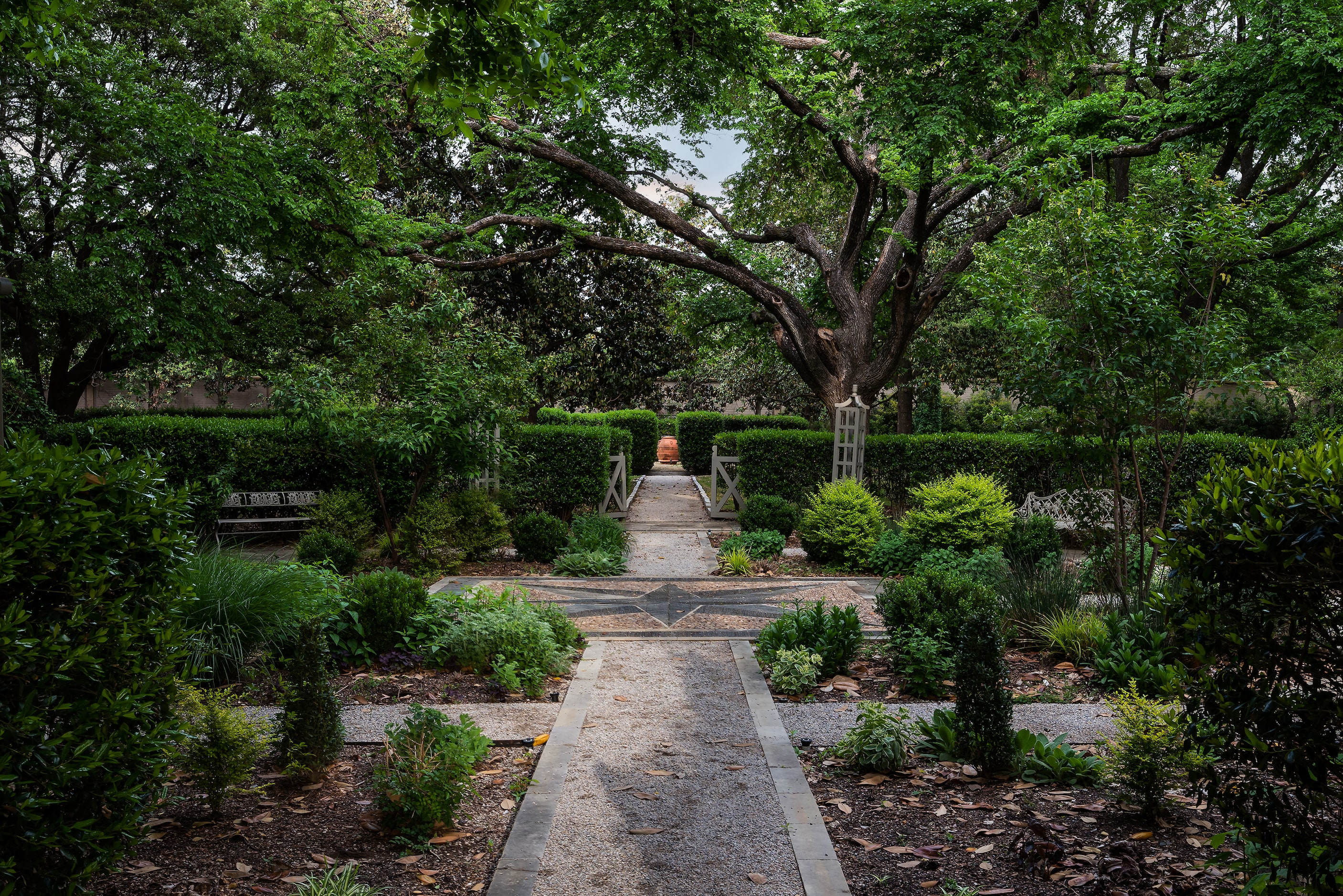 Gardens at the Crespi Estate.