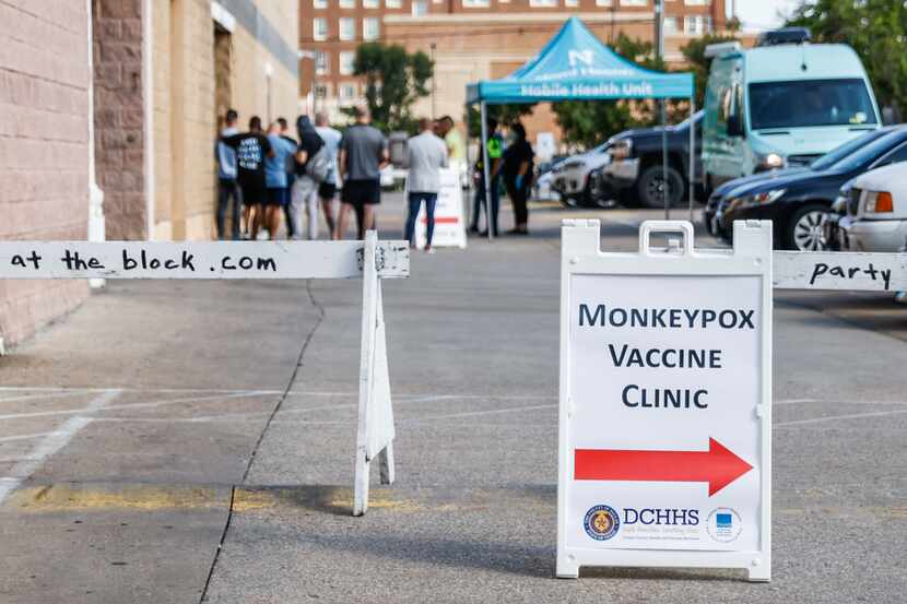 The Dallas County Health and Human Services ran a pop-up mpox vaccination clinic at Station...