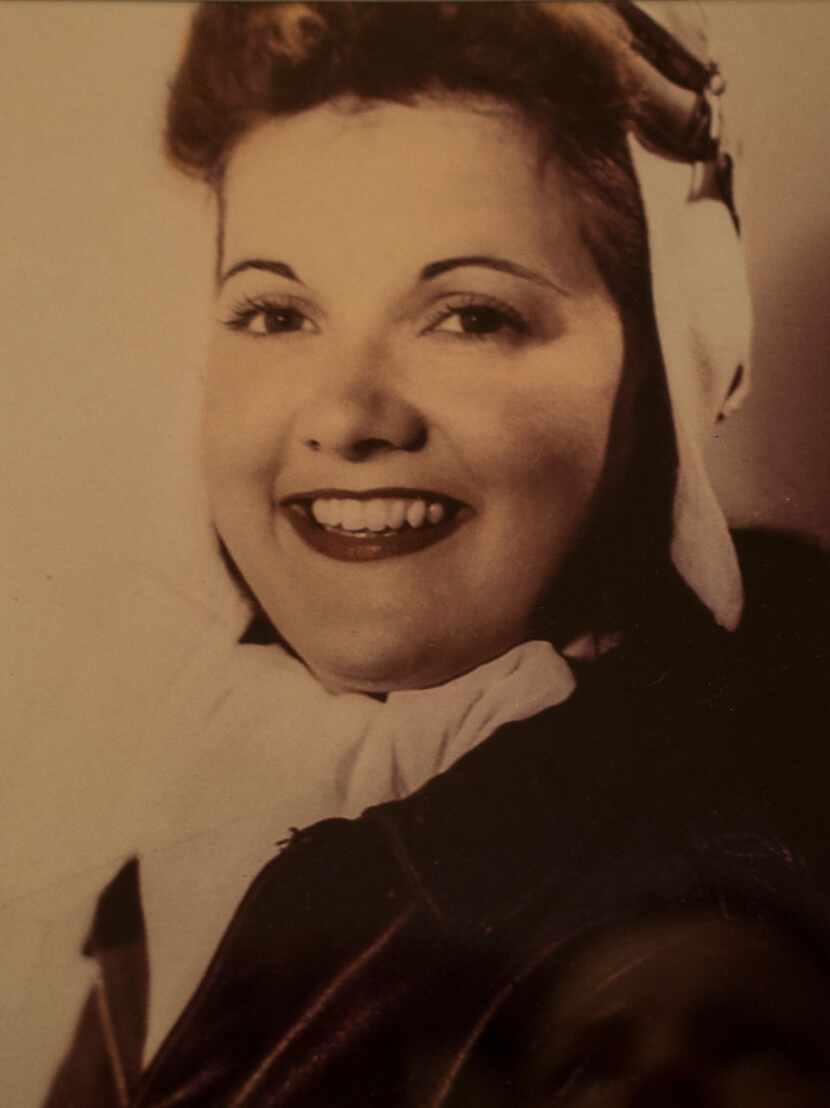 In an undated handout photo, Elaine Harmon, who served as a pilot during World War II and...