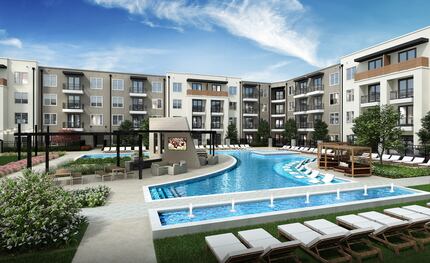 The Ellianna apartment complex will have 325 one-, two-, and three-bedroom floor plans...