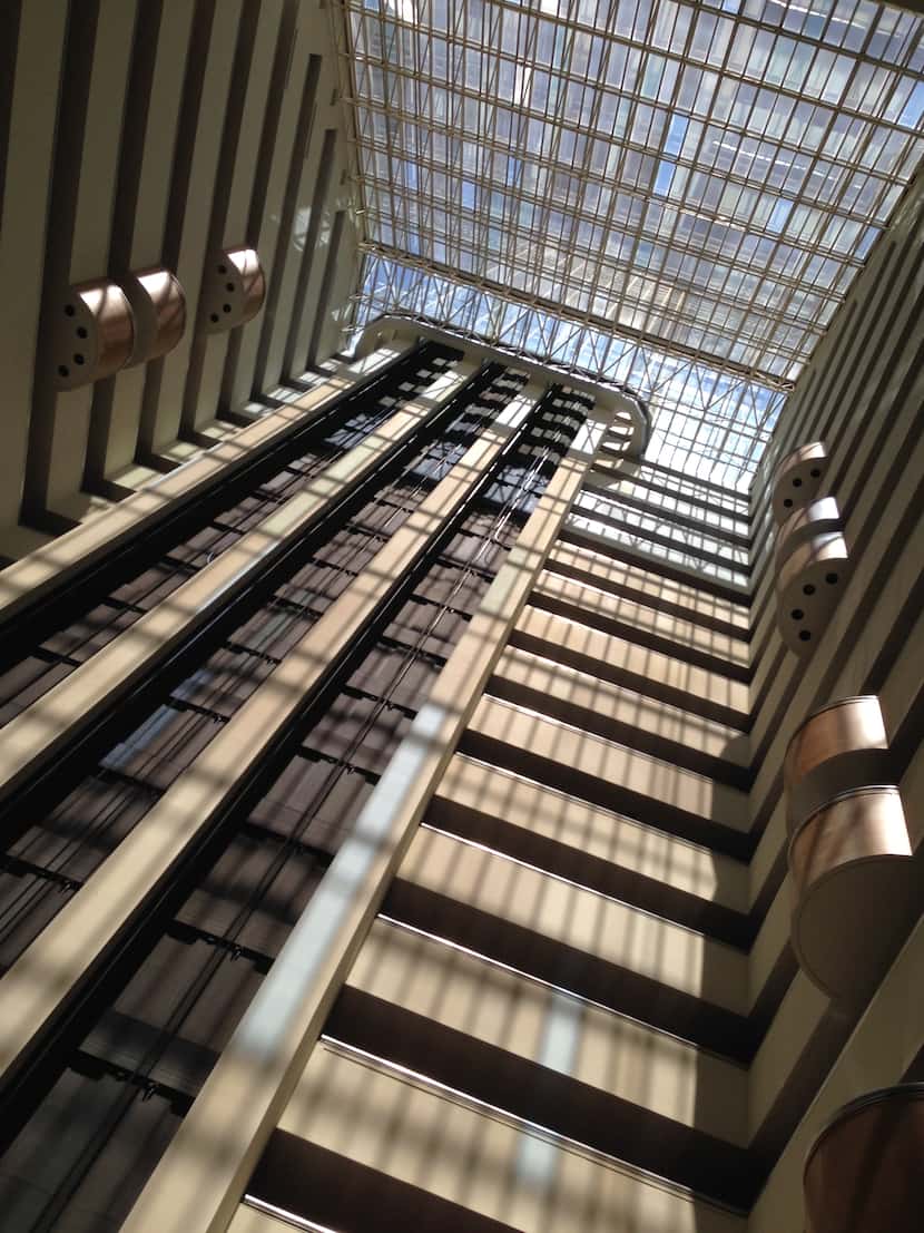 Downtown Dallas' Hyatt Regency probably has the most impressive of the local atriums.