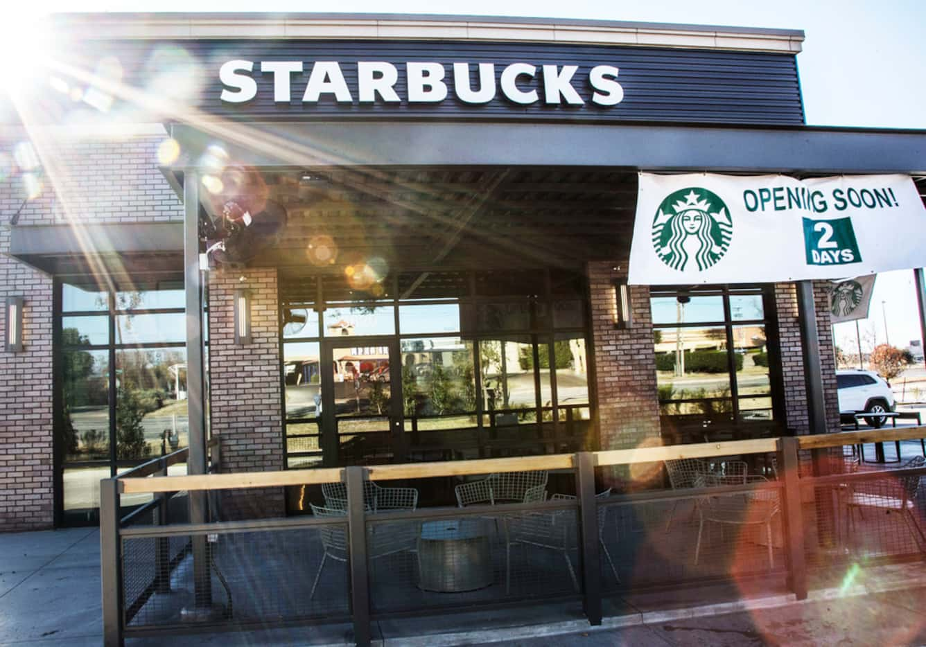 A new Starbucks is opening in the parking area of Southwest Center Mall in the Red Bird area...