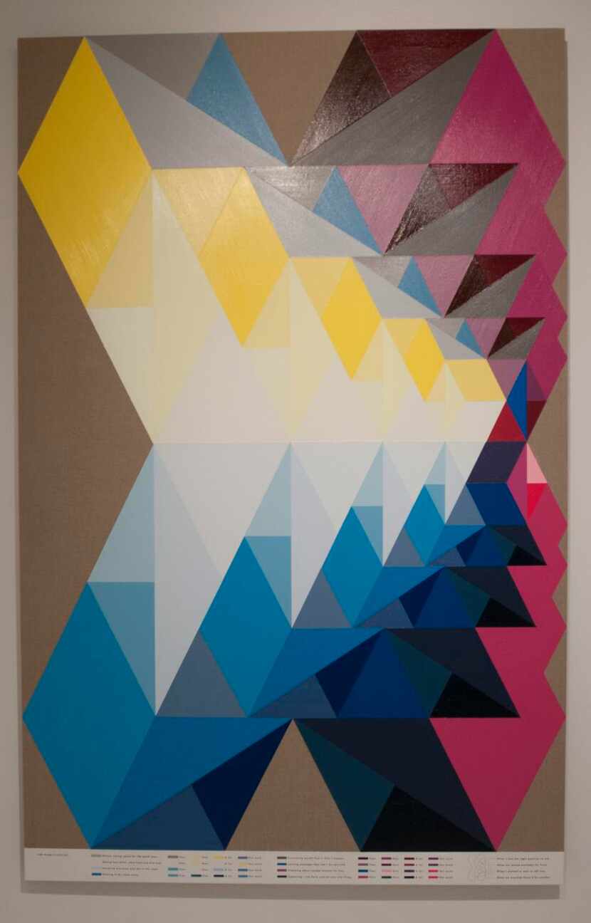 
This painting by Andrew Kuo entitled “The Plan,” 2015, was one of Barrett’s favorites.

