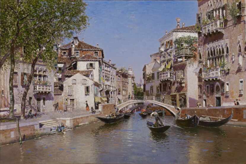 Rio San Trovaso, Venice (1903, oil on canvas) is part of an exhibit on the work of the...