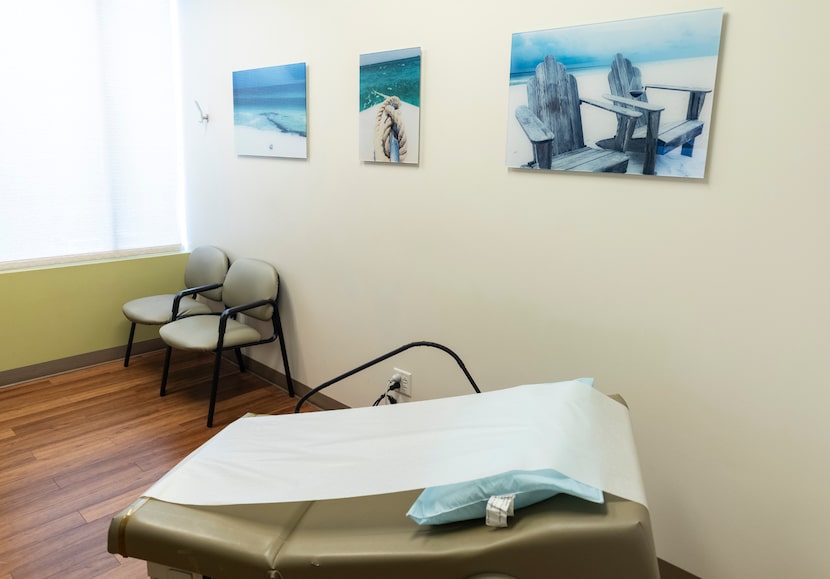 Interior of a patient examination room of the Austin Urology Institute,  Tuesday, June 28,...