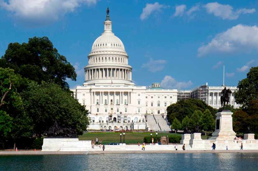 This file photo taken on Aug. 8, 2019, shows the U.S. Capitol in Washington, D.C.. 