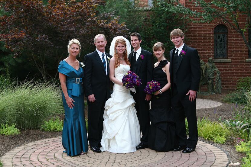 Taken in July 2010, at daughter Jenna's wedding. From left to right, it's Bekki Nill, Jim...