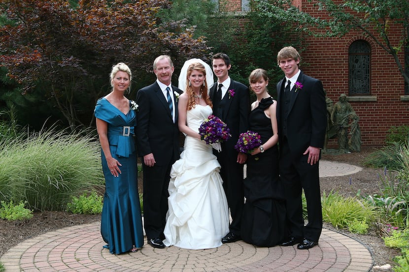 Taken in July 2010, at daughter Jenna's wedding. From left to right, it's Bekki Nill, Jim...