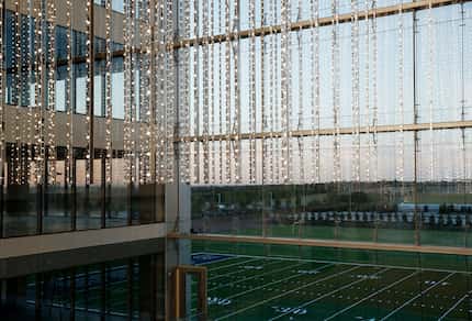 Volume (Frisco), an art installation that is a volumetric LED display at the Dallas Cowboys'...