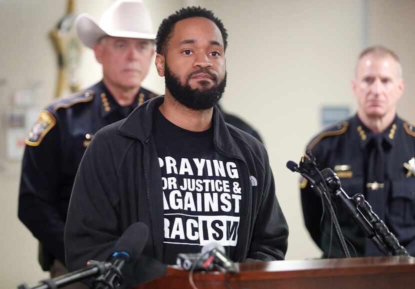 At the sheriff's news conference, One Community Church Pastor Xavier Maryland said church...