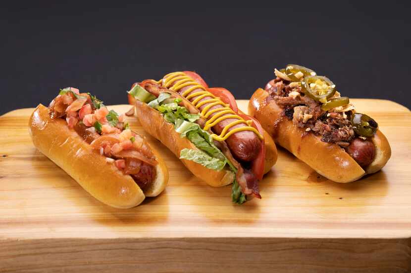 Three new hot dogs will be sold at AT&T Stadium in 2023 during Dallas Cowboys games: a NY...