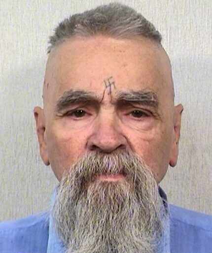Charles Manson is shown in prison in 2014.  