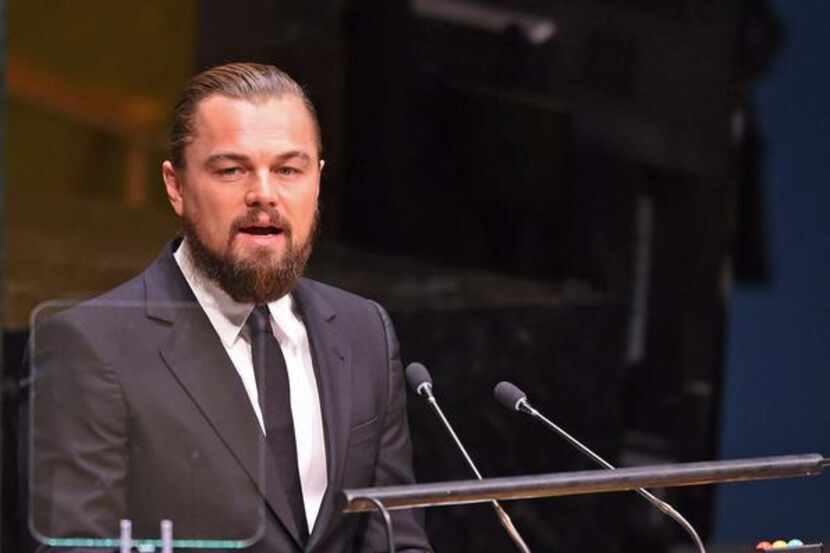
Actor Leonardo DiCaprio addressed the U.N. climate summit Tuesday. “Every week we’re seeing...