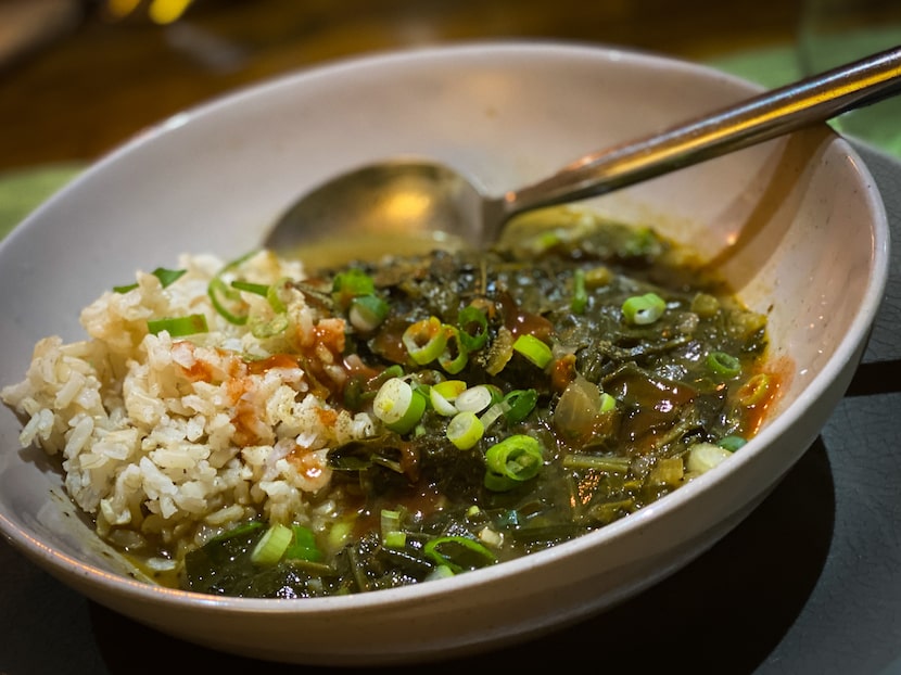 Vegan gumbo z'herbes created by Chloe Landrieu-Murphy