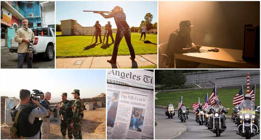 A collage of shots from NRA TV is featured on the website of Oklahoma-based Ackerman...