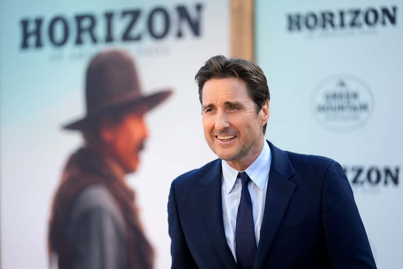 Luke Wilson, a cast member in "Horizon: An American Saga," poses at the premiere of the film...