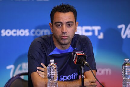 Xavi Hernández, técnico del Barcelona