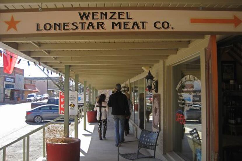 
Wenzel's meat market and cafe sits in the historic Hamilton County Courthouse district.
