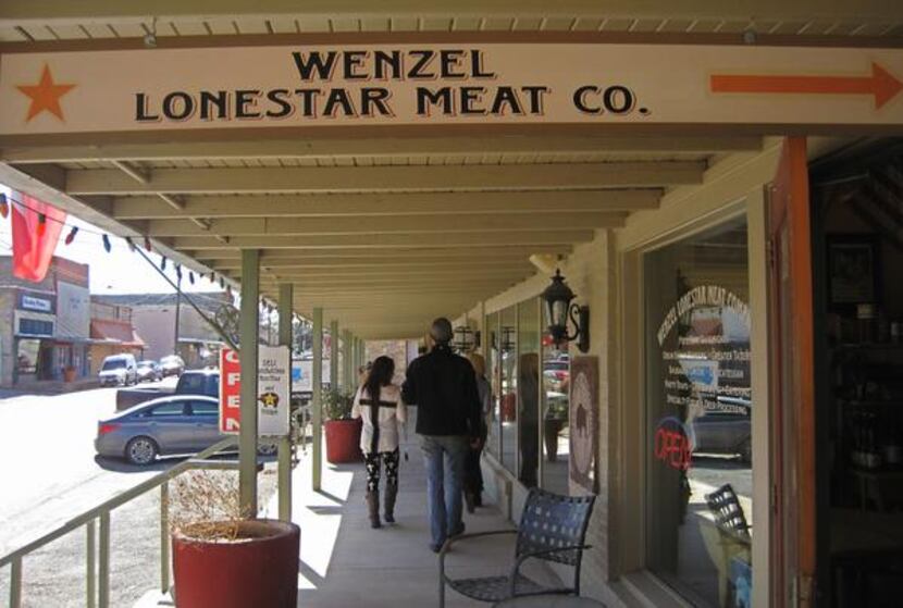 
Wenzel's meat market and cafe sits in the historic Hamilton County Courthouse district.
