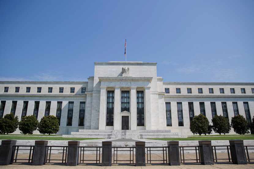 FILE - This Wednesday, Aug. 2, 2017, file photo shows the Federal Reserve Building on...