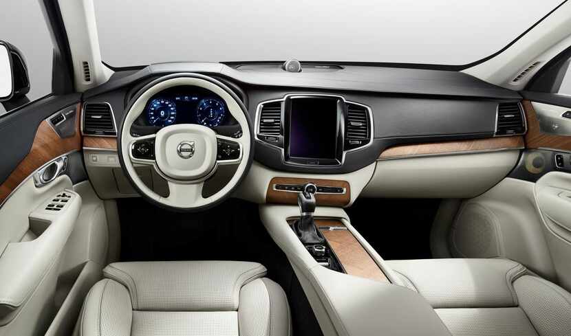 The graceful hood  over the instrument panel in the 2016 Volvo XC90 was a nice touch, along...