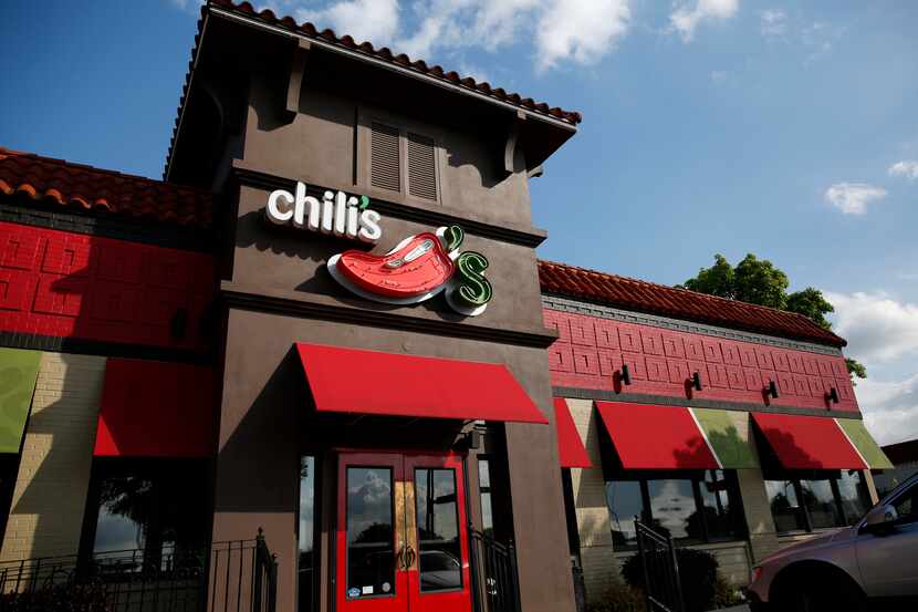 Exterior of Chili's Grill & Bar in Casa Linda Plaza in Dallas on April 19, 2016. (Rose Baca)